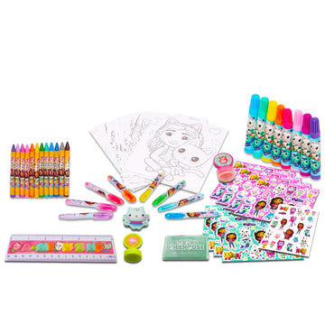DreamWorks Gabby's Dollhouse Coloring Activity - Bundle Coloring Pages, Stampers, More for Kids, Toddlers, Boys | Gabby's Dollhouse Arts and Crafts