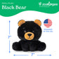 The Petting Zoo Black Bear Stuffed Animal Plushie, Gifts for Kids, Snugletz Zoologee Plush Toy, 7 in