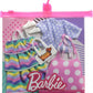 Barbie Fashions 2-Pack Clothing Set, 2 Outfits Doll Include Pink Polka-Dot Jumper, Purple Polka-Dot Top, Striped Dress & 2 Accessories, Gift for Kids