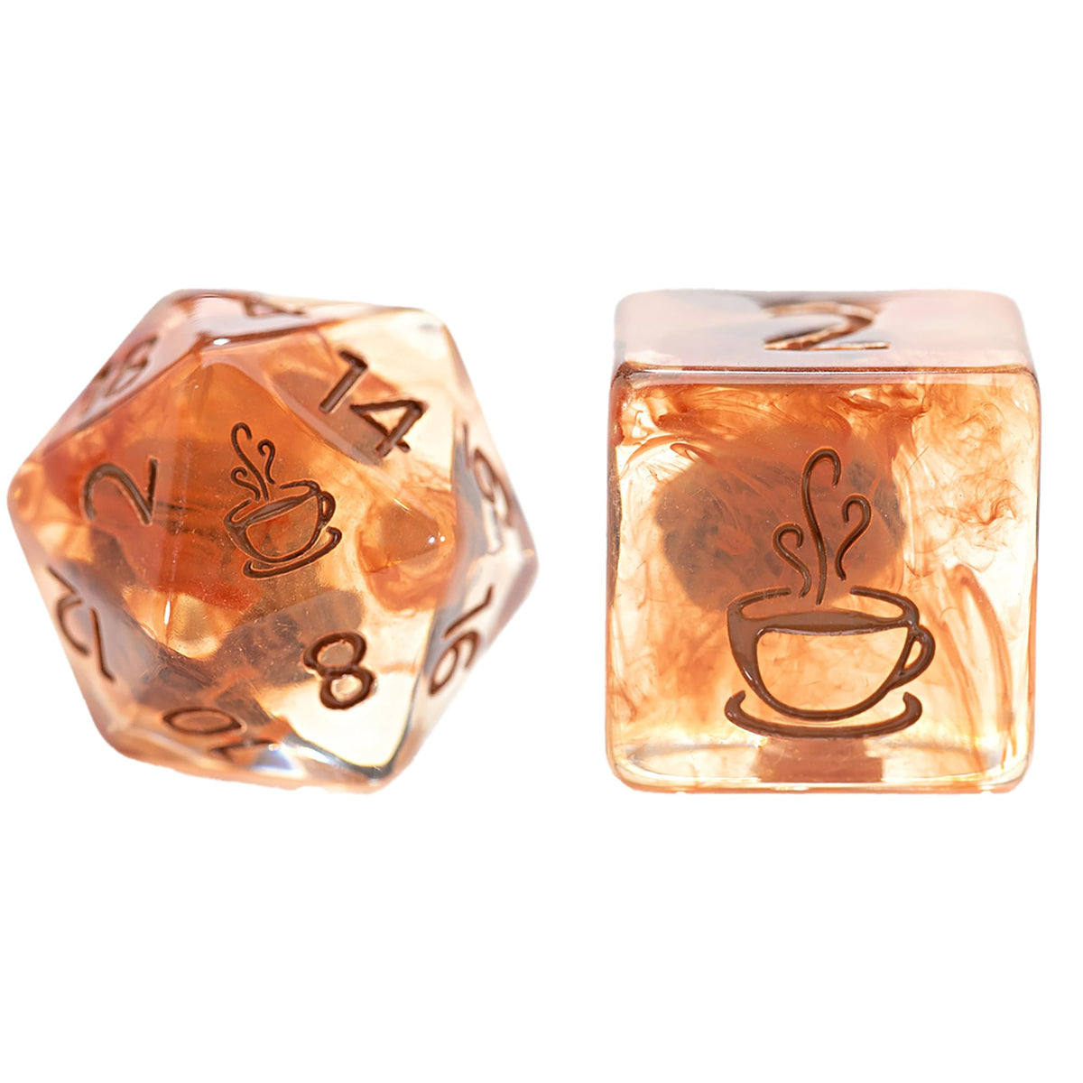 Poly Set - Coffee Dice (7)