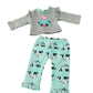 American Fashion World Winter Panda Pajama Set for 18-Inch Dolls | 2 Piece | Premium Quality & Trendy Design | Dolls Clothes | Outfit Fashions