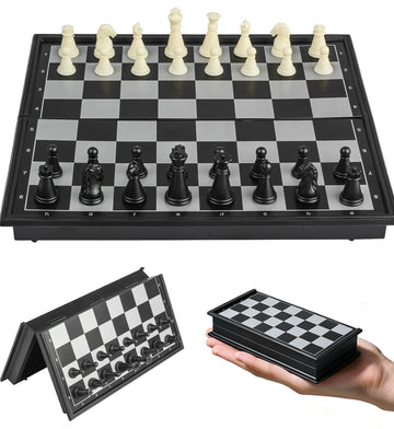 Chess Sets Magnetic Board Games - 5.1 Inches Travel Small Mini Pocket Chess Set for Teenager & Adults, Folding Portable Chess Gifts Classic 2-Player