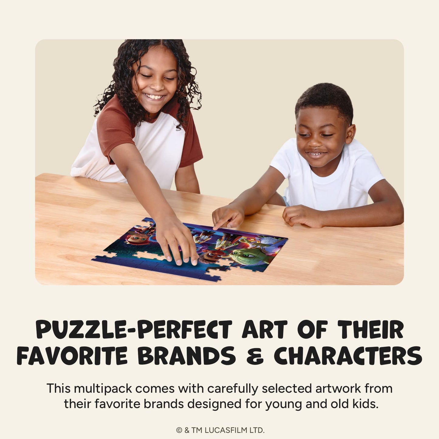 Buffalo Games - Star Wars™ - 4 Pack Multi-Piece Puzzles for Kids Ages 3-6+