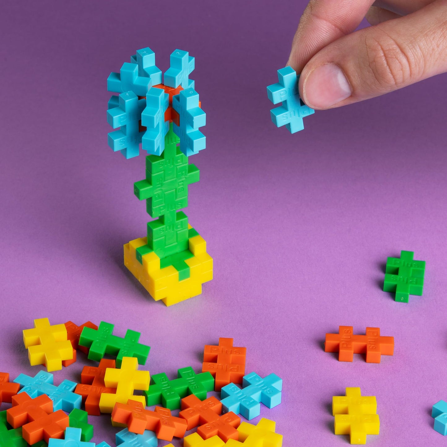 PLUS PLUS - World's Most Boring Toy, 300 Piece Interlocking Mini Building Blocks, 2D 3D Puzzle Stem Toy for Kids