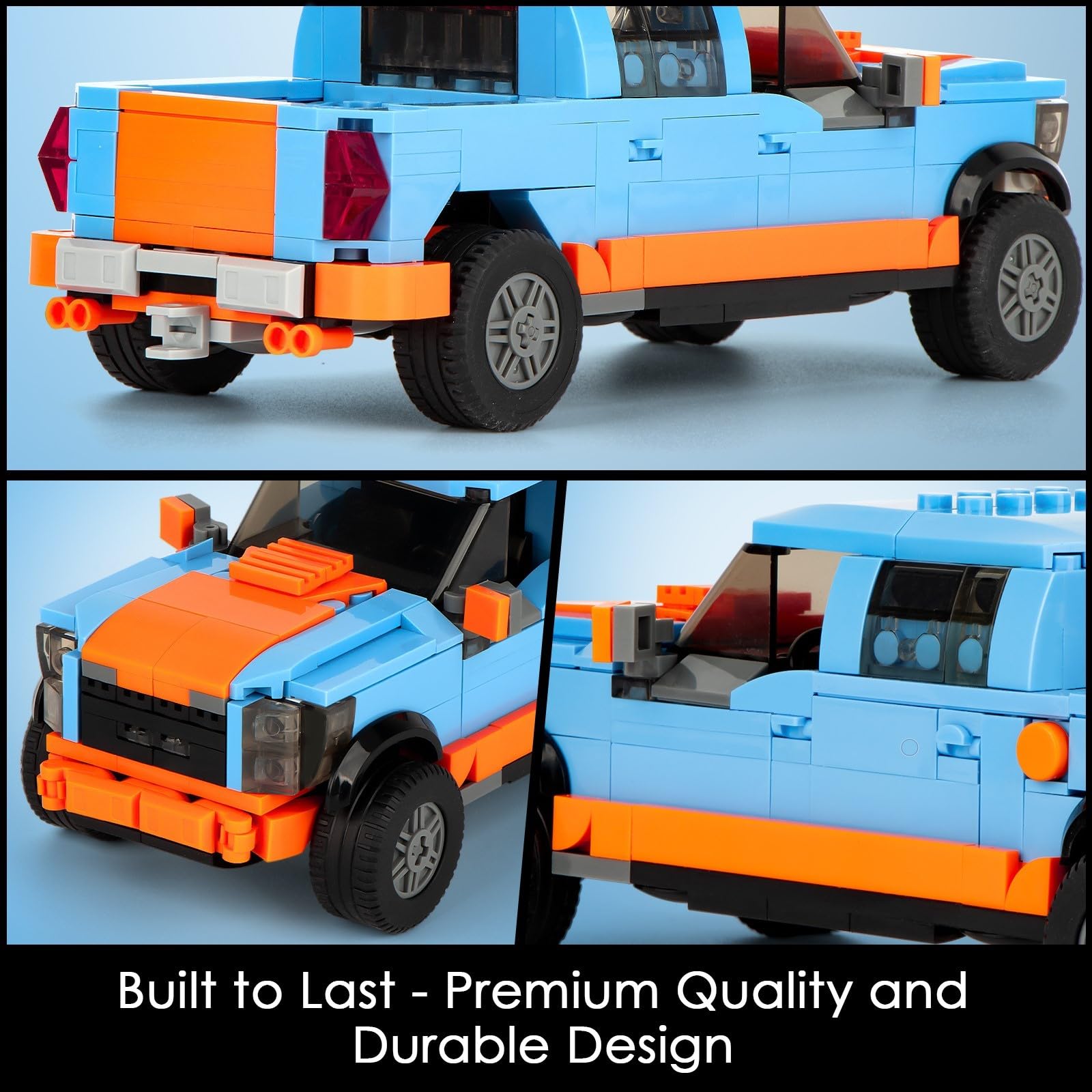 ibrickpark Speed Champions Building Set - 457 Pieces, Classic Sports Car Model for Teens and Adults Age 14+, Fun Race Car Toy Set for Boys and Girls