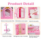 75 Pcs Dollhouse Furniture Set Accessories,Small Dollhouse Miniature Pretend Play Family Toys Gift,Toddler Boy Girl Kid 3Y+ Mini