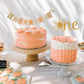 Cake Topper for Baby 1st Birthday - Gold Glitter Sunshine First Anniversary Shower Topper, Single-sided Sun ONE Birthday Cake Smash Topper For Photo