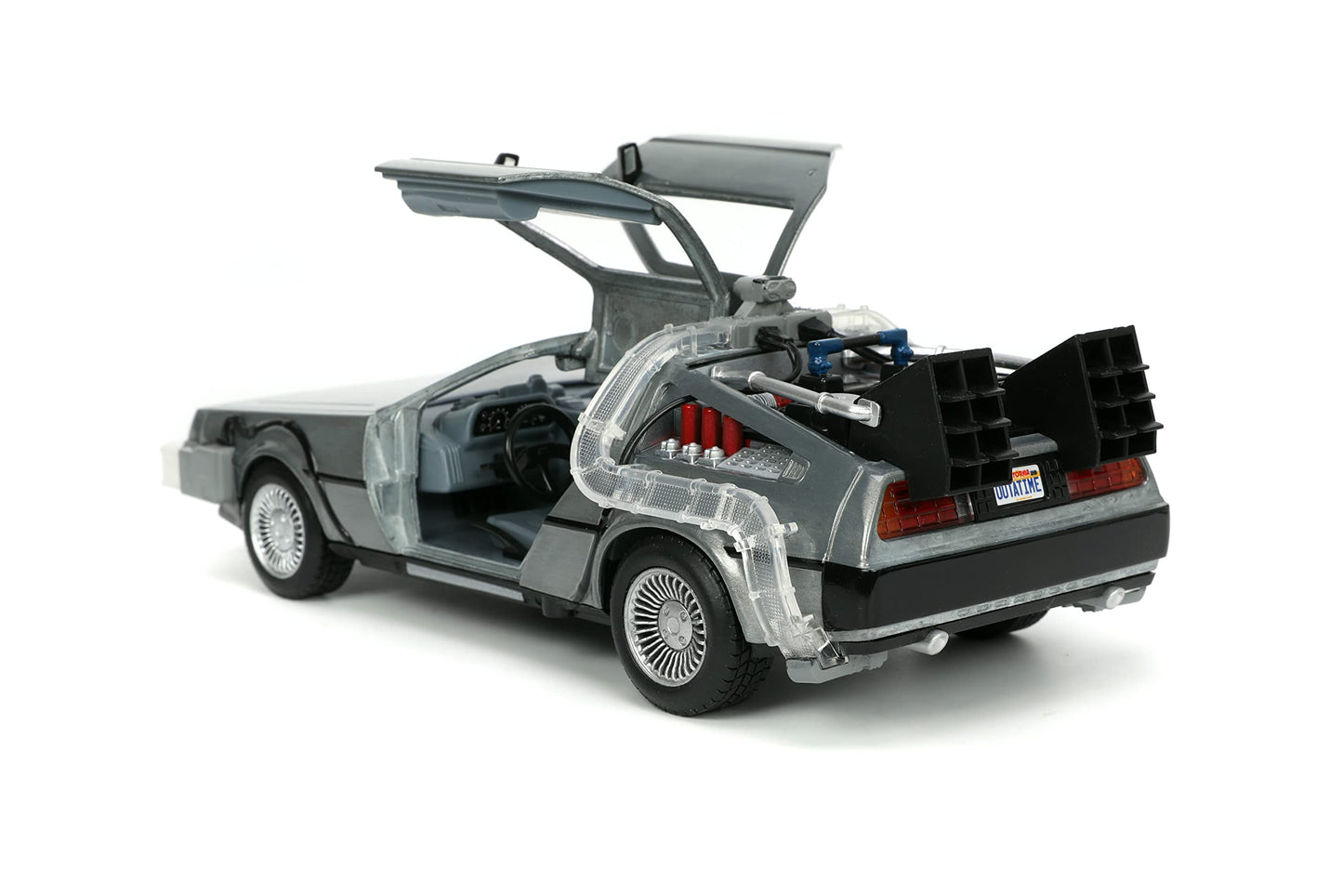 Jada Back to The Future Part I 1:24 Time Machine Die-cast Car Light Up Feature, Toys for Kids and Adults