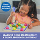 Educational Insights Pattern & Sequencing Wooden Board - Color Matching Toy for Kids, Fine Motor Kits, Sequence Board Games for Toddlers, Preschool