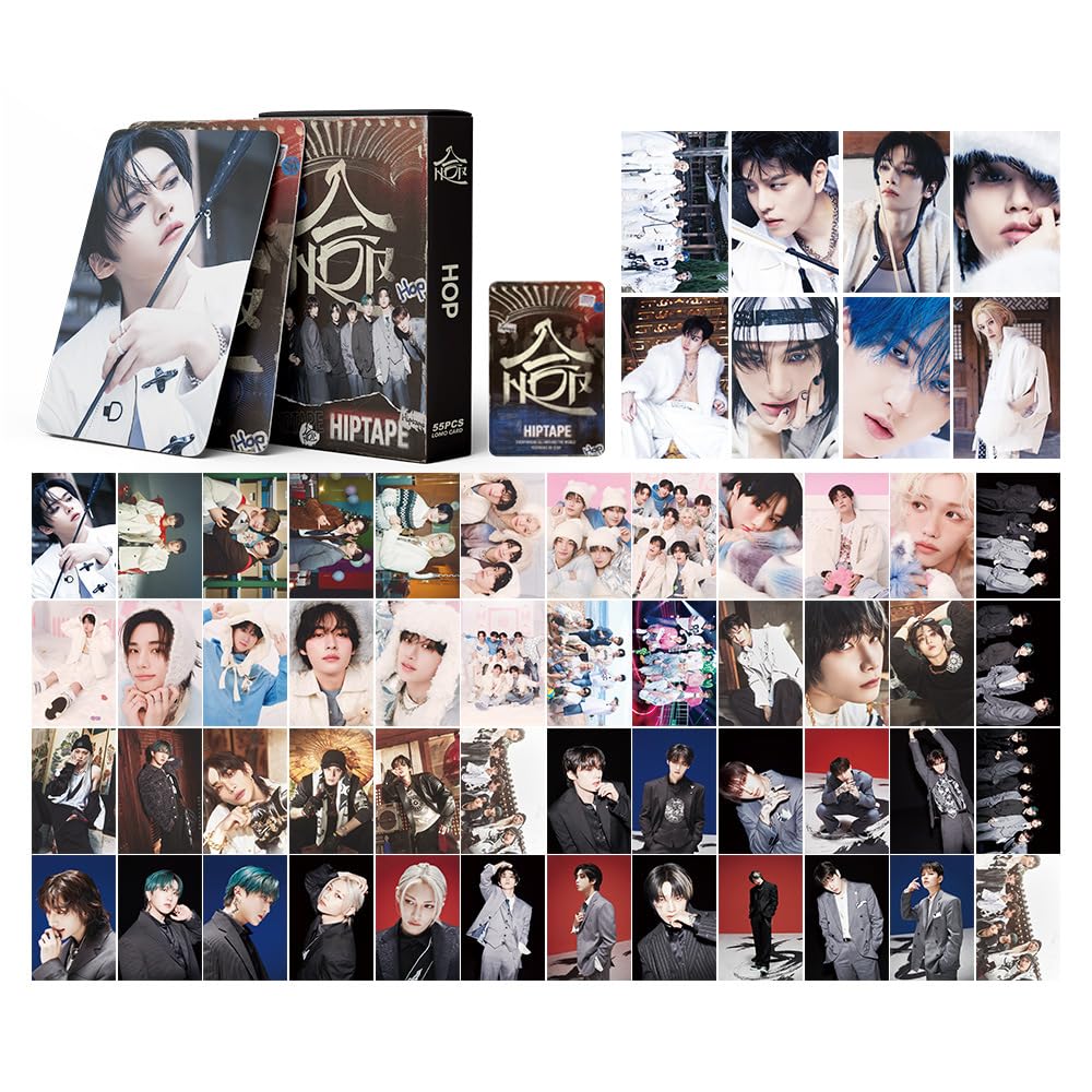 6Pack/330Pcs Skz Photocards Set Stray Album Photo Cards Lomo Cards Merch for Stay Fans Gifts
