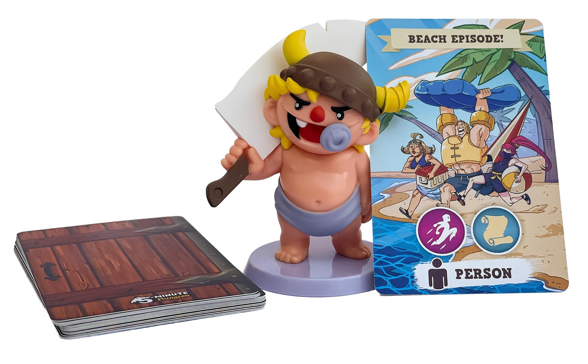 5-Minute Dungeon: Baby Barbarian Figurine and New Content Card Pack