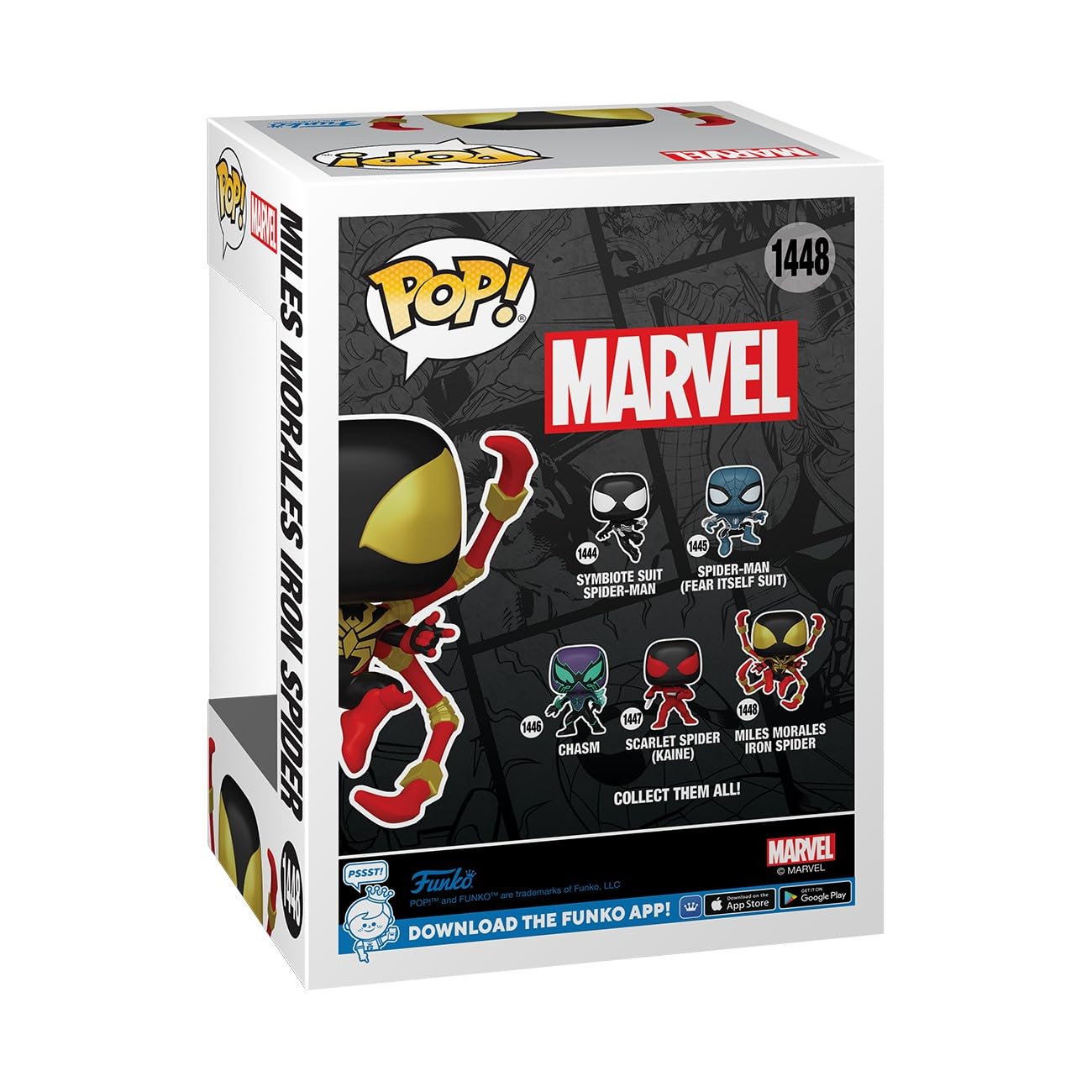 Funko POP Marvel: Spider-Man Comics - Miles Morales Iron Spider - 1/6 Odds for Rare Chase Variant - Marvel Comics - Collectable Vinyl Figure - Gift