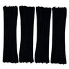 Black Pipe Cleaners 200 Pieces Chenille Stems for DIY Art Decorations Creative Craft (6 mm x 12 Inch)