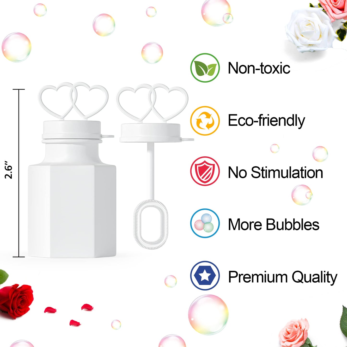 INSCRAFT 168 Pack Wedding Bubble,Bulk Party Favor for Wedding, Anniversary, Engagement, Bridal, Celebration, Valentine’s Day, Family Reunion, Gift