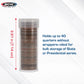 BCW Quarter Coin Storage Tubes - 100 Pack | Archival Quality Plastic Coin Holders, Screw-On Caps | Long-Term Coin Storage