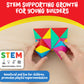 POPULAR PLAYTHINGS Tri-Mags Magnetic Puzzle Toy, Pyramid Stacking Blocks for Creative and Stem Learning, Gifts for Kids - 48 Pieces