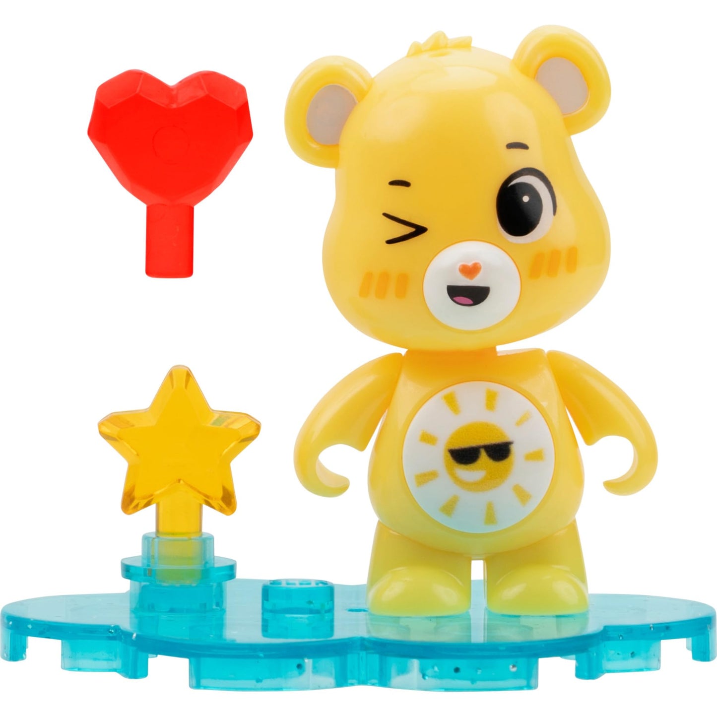 BLDR Care Bears Mini Figure 6-Pack (Series One) - Six 1.5-Inch Buildable Figures Plus Accessories and Bases with 48 Pieces, 0391 (Amazon Exclusive)