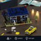 Evil House Building Set, Deadly Darkness House Compatible with Lego Halloween Horror House with Movable Car Haunted House Toy Model, Collectible Gift