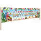 Hawaiian Birthday Banner, 118 x 20 Inch Aloha Luau Hawaiian Party Decorations for Outdoor Porch Fence Patio