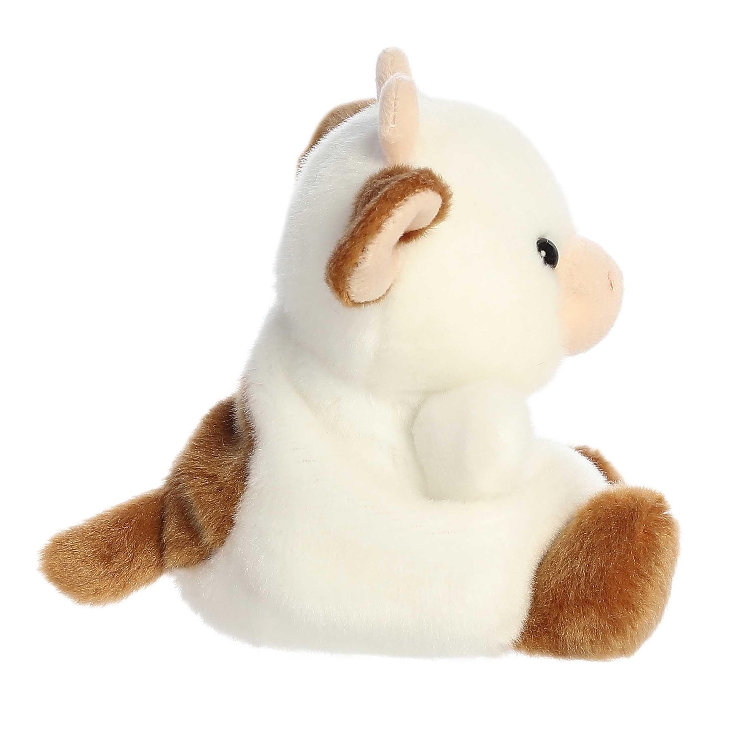 Aurora® Adorable Palm Pals™ Caroline Brown Cow Stuffed Animal - Fun Collectible Plush for Kids and Adult Collectors - Perfect for Decorating Rooms