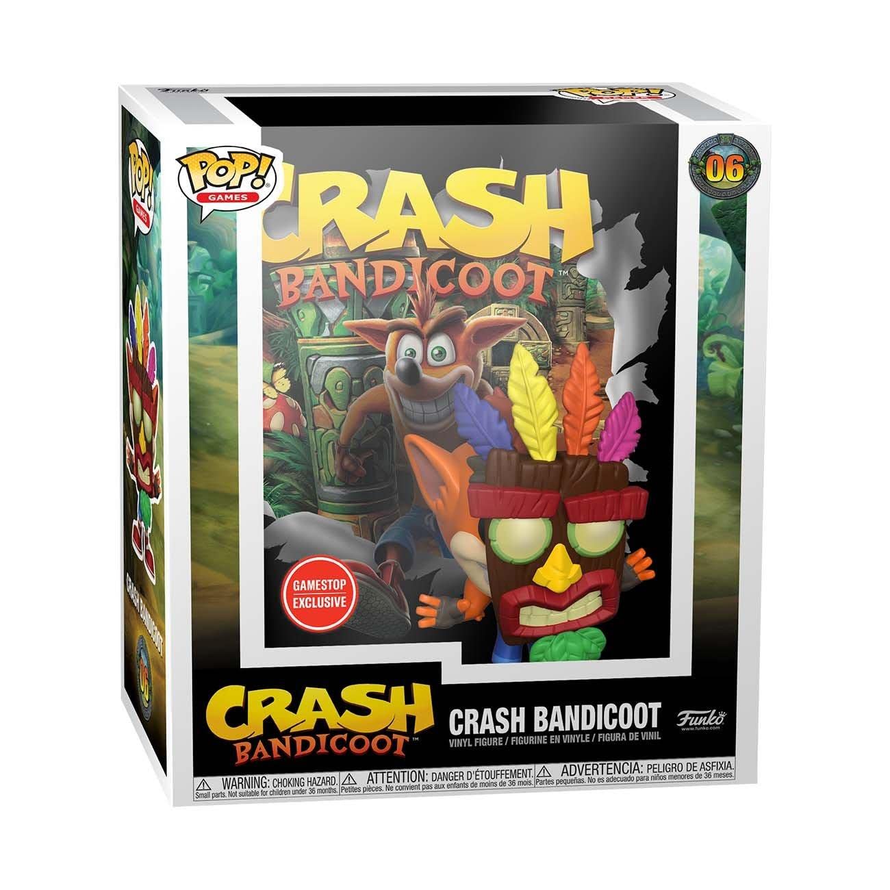 Funko Pop! Games Covers: Crash Bandicoot with Aku Mask (Special Edition) #06 Vinyl Figure