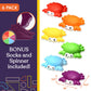 Special Supplies Stepping Stones for Kids - Indoor/Outdoor Play - Child Safe Rubber, Non-Slip Edging - Promotes Coordination, Balance, Strength- Set