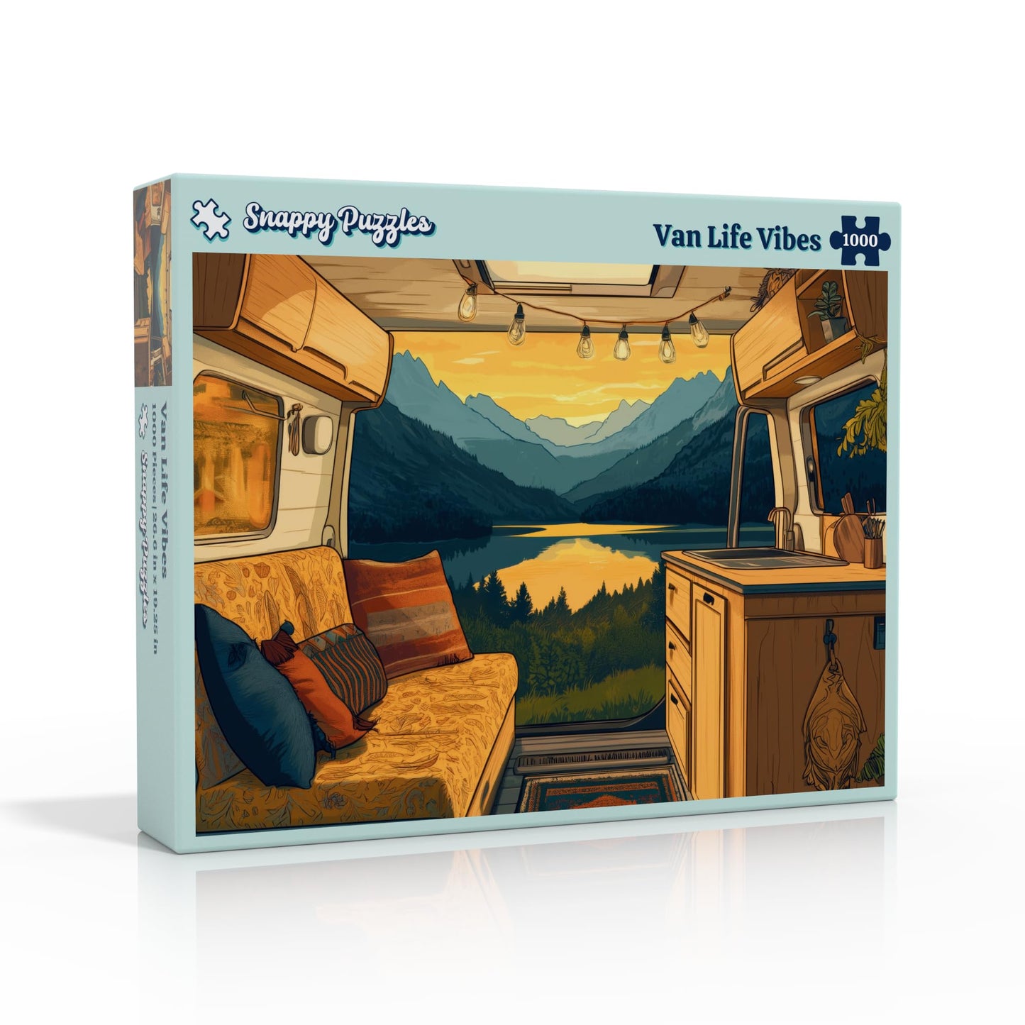 Snappy Puzzles Van Life Vibes | 1000-Piece Jigsaw Puzzle for Adults | Made in The USA with Satin Finish