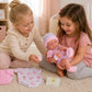 8 piece Layette Baby Doll Gift Set | JC Toys - La Newborn Nursery | 14" Life-Like Doll w/ Accessories | Pink | Ages 2+