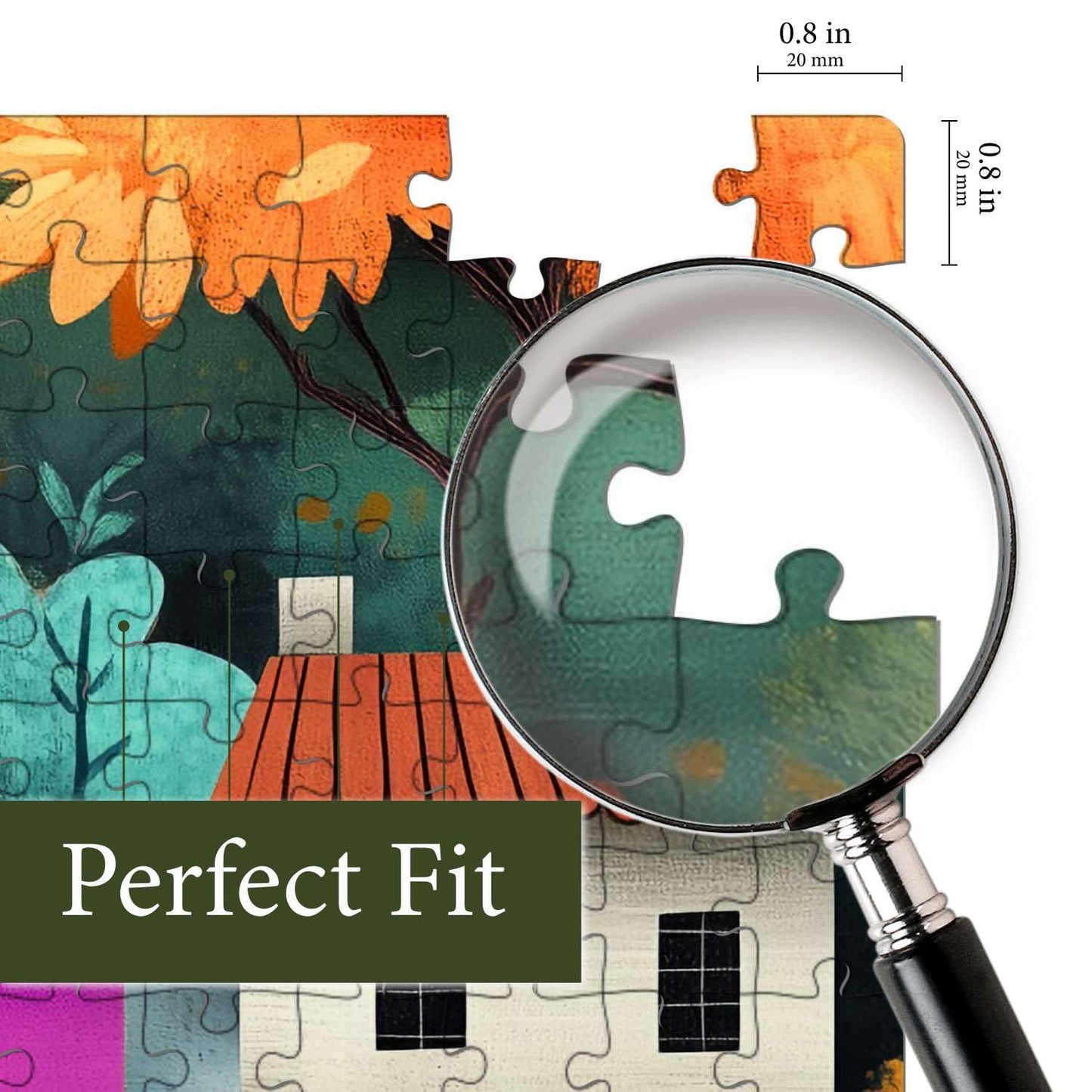 Saintilway Productions Jigsaw Puzzles for Adults 500 Pieces - Colorful and Unique with Poster - Letters on Back - AI Art - Rompecabezas para Adultos