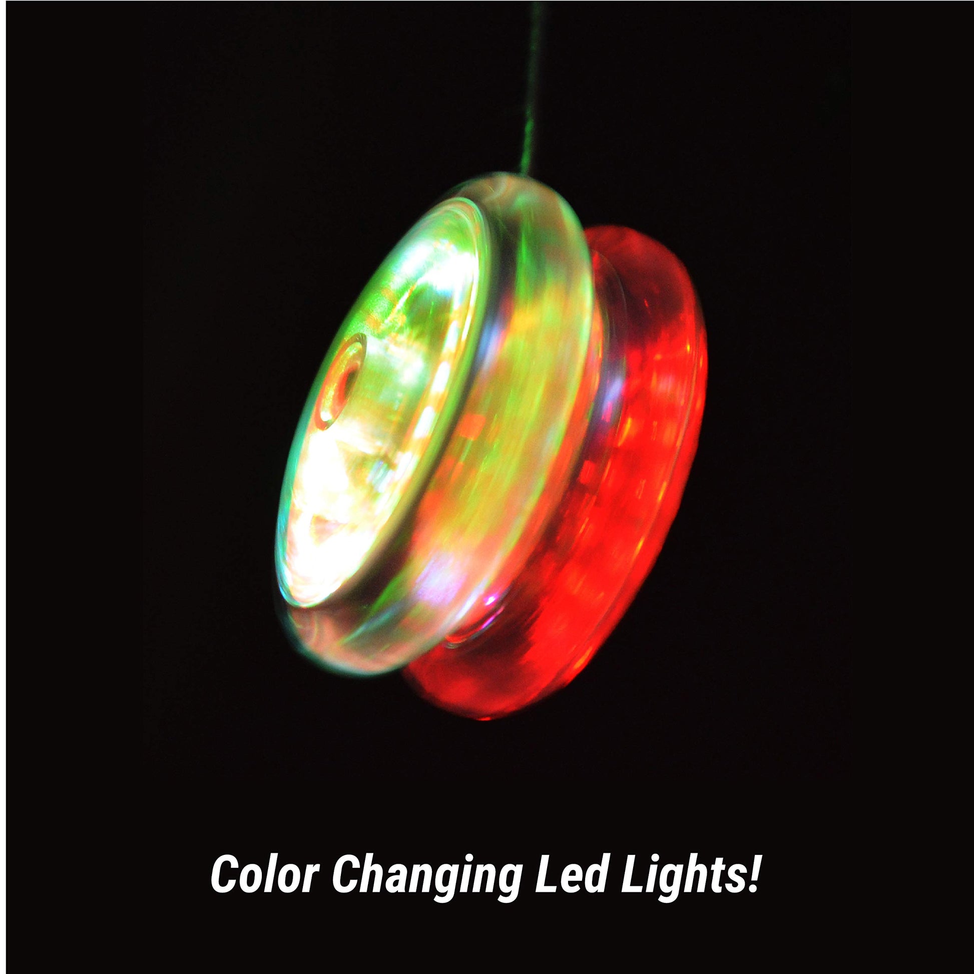 Yomega Spectrum - Light up Fireball Transaxle YoYo with LED Lights for Intermediate, Advanced and Pro Level String Trick Play + Extra 2 Strings & 3
