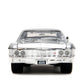 Jada Toys Bigtime Muscle 1:24 1967 Chevrolet Impala SS - Opening Doors, Hood, Trunk, Rubber Tires(Candy Silver/Black)