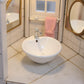 White Dollhouse Wash Basin Wide Application Exquisite 1:12 Scale Doll House Furniture Sink for Entertainment Round DIY Accessories