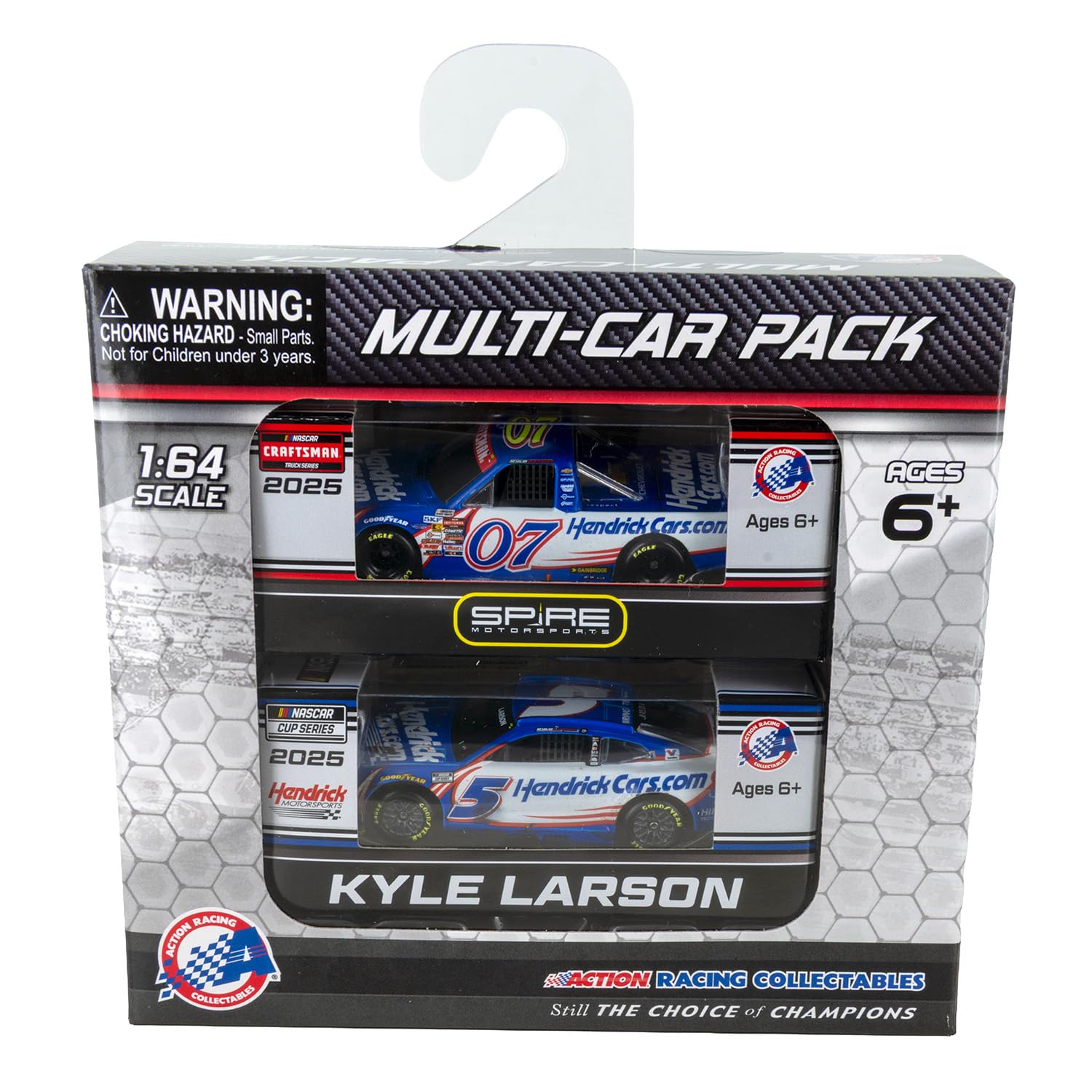 Kyle Larson 2025 Homestead-Miami Race Win HendrickCars Cup and Truck ARC 2-Car Diecast Set 1:64 Scale