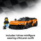 LEGO Speed Champions McLaren W1 Race Car Toy for Boys & Girls, Ages 9+ - Building Set for Pretend Play & Display w/1 Driver Minifigure - Gift Idea