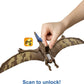 Mattel Jurassic World Dominion Roar Strikers Dinosaur Action Figure with Roaring Sound & Attack Action, Pternanodon Dino Toy Includes Downloadable App