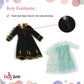 Emily Rose 14 Inch Fashion Doll Clothes 11 PC Princess Costume Playset Gift Set | Perfect Halloween Costume for 14" Wellie Wishers Dolls | USA