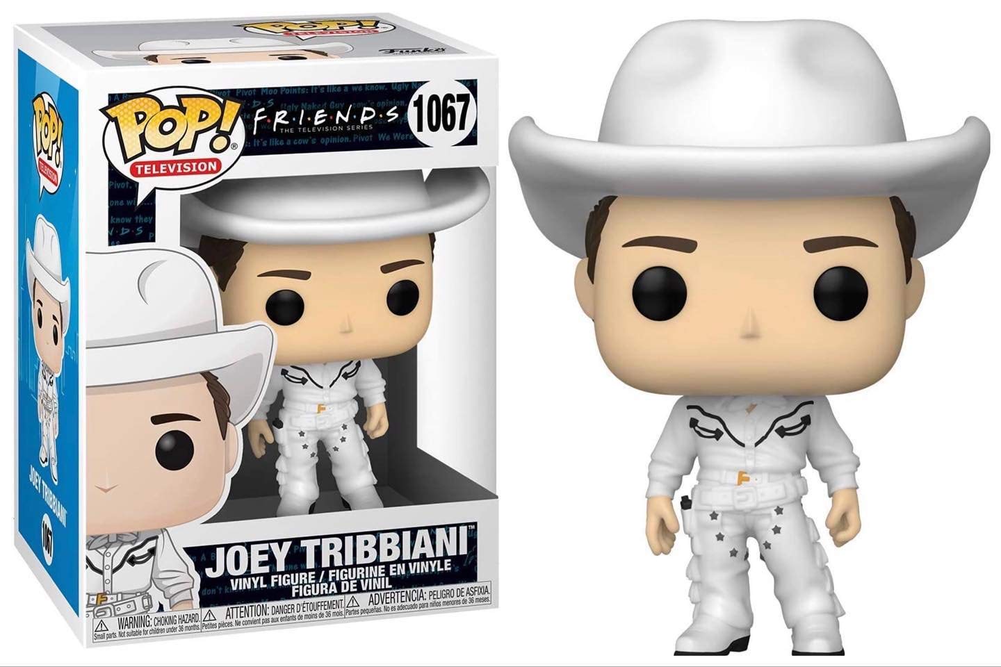 Funko Pop! TV: Friends - Cowboy Joey Tribbiani Vinyl Figure (Bundled with Compatible Box Protector Case) Multicolored 3.75 inches
