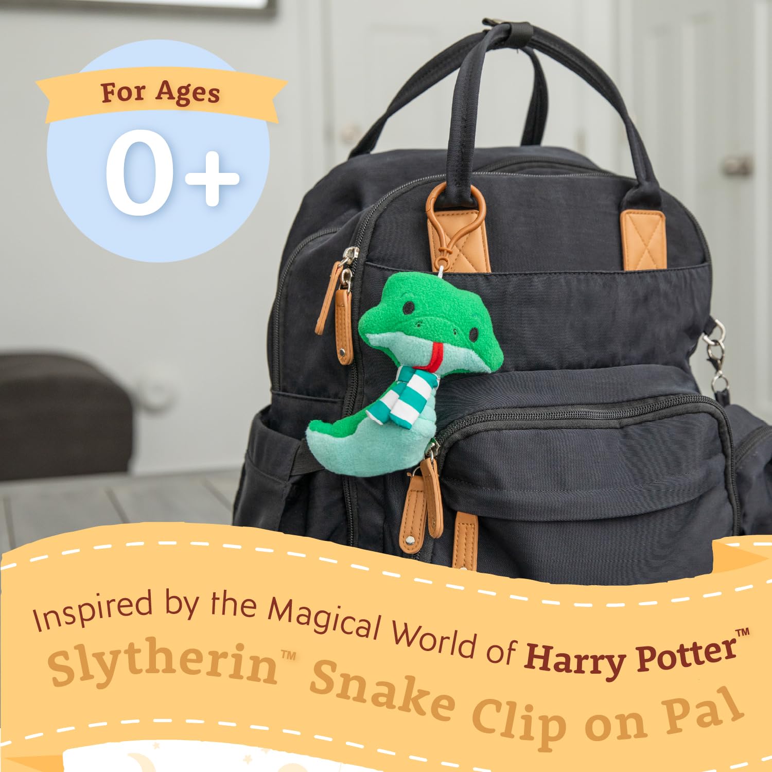Kids Preferred - HP Slytherin Snake Clip on Pal - Stimulating Harry Potter Travel Toy for Babies