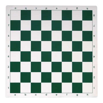 WE Games- Tournament Roll Up Vinyl Chess Board- Green and White