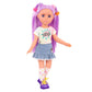 Glitter Girls - 14-Inch Fashion Doll - Blue Eyes & Blue Hair - Bow, Clips, and Colorful Outfit - 3+ Years - Luma