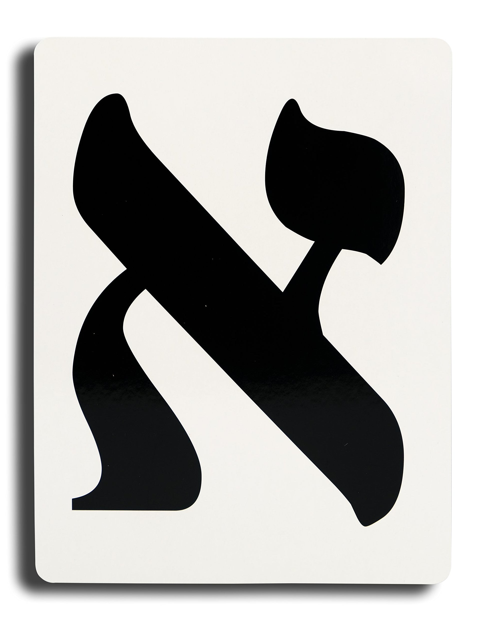 Jewish Educational Toys Jumbo Aleph Bet Hebrew Letter Flashcards - 1 Pack