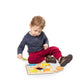Melissa & Doug First Play Peek-a-Boo Pets Wooden Touch and Feel Puzzle with Mirror Mirror Toy for Babies and Toddlers, Sensory Toy Puzzle