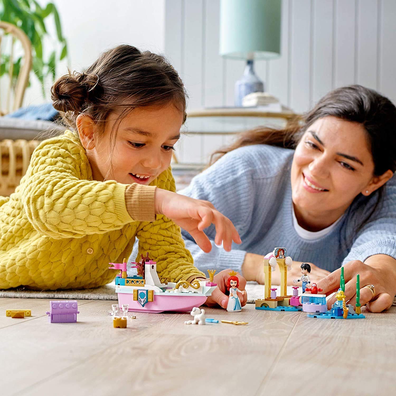 LEGO Disney Ariel’s Celebration Boat 43191; Creative Building Kit That Makes a Fun Gift for Kids, New 2021 (114 Pieces)