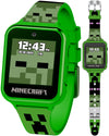 Minecraft Kids Smartwatch - Interactive LED Screen Watch with 10 Custom Watch Faces, Games, Camera, Alarm, Step Tracker & More - Fun Tech Gift
