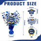 3 Pcs Graduation Table Centerpieces - Balloon Weight Centerpieces Blue Glitter Foil Graduate Cap Centerpieces for 2026 Graduation Party Table