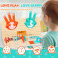 WudBudz Montessori Learning Toys for Toddlers, Double-Sided Preschool Educational Math Manipulatives Number Counting Blocks, Finger Counting Math Toys