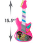 Barbie Rock Star Guitar, Interactive Electronic Toy Guitar with Lights, Sounds, and Microphone