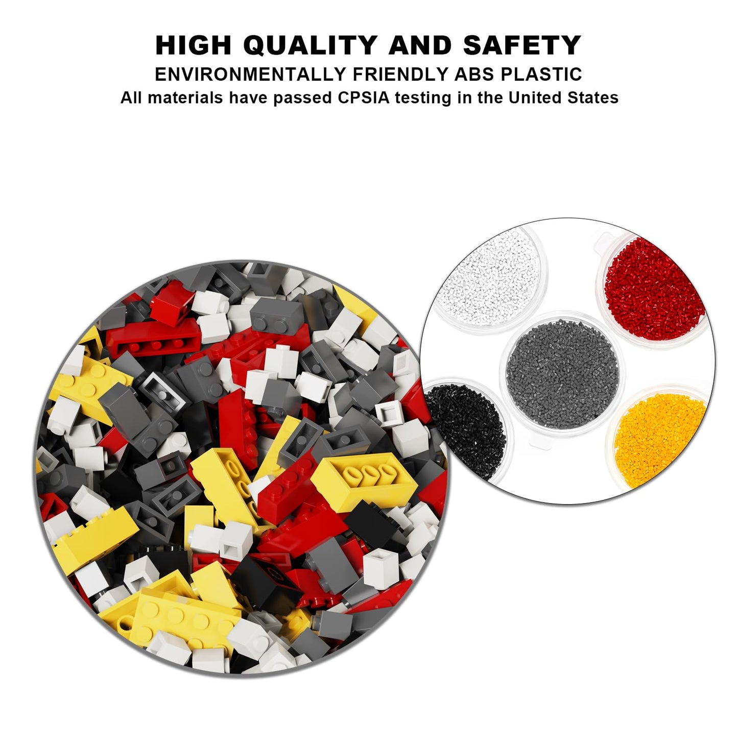 WEBRICK 300 Pcs Classic Building Bricks, Black Bulk Bricks,Compatible with Lego and Major Brands Parts and Pieces, Creative Building Block Toys