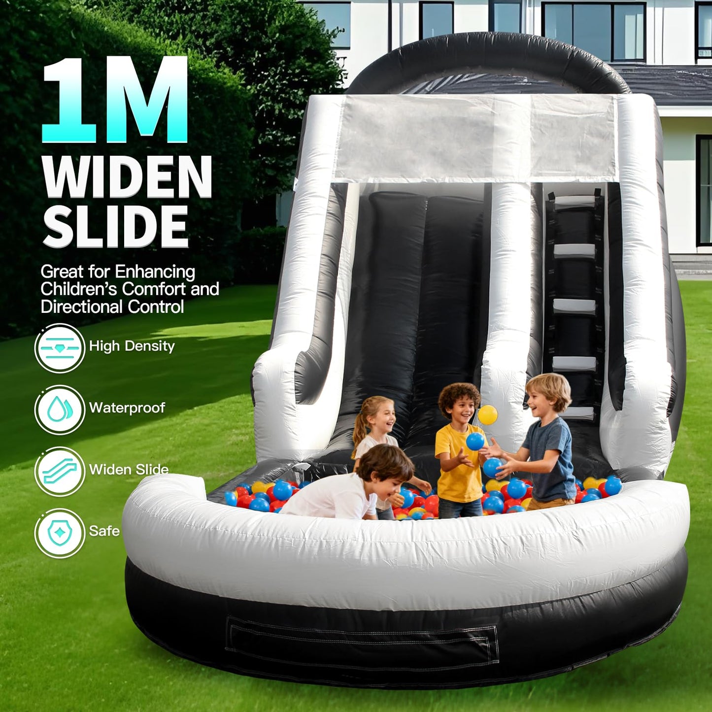 21FT Commercial Water Slide Inflatable for Kids Adults, Outdoor Backyard