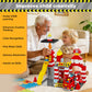 XENQITOYS Fire Station Playset, 144Pcs Classic Big Building Blocks Compatible with All Major Brand, Fire Station Toys, Fire Trucks for Toddlers 3-5